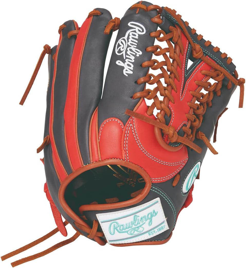 Rawlings GS6HDS66 HOH DP Colors Softball Glove, Scarlet/Navy, 12 inch *Left Throw