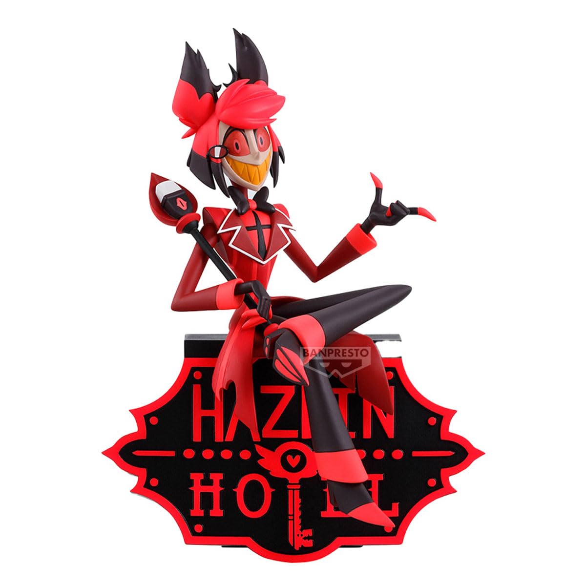 Banpresto Alastor Hazbin Hotel Actionfigur, Monitor Top (Ver.A), 17 cm, BP29780P, Mehrfarbig, Sammelfigur, ideal für Anime-Fans