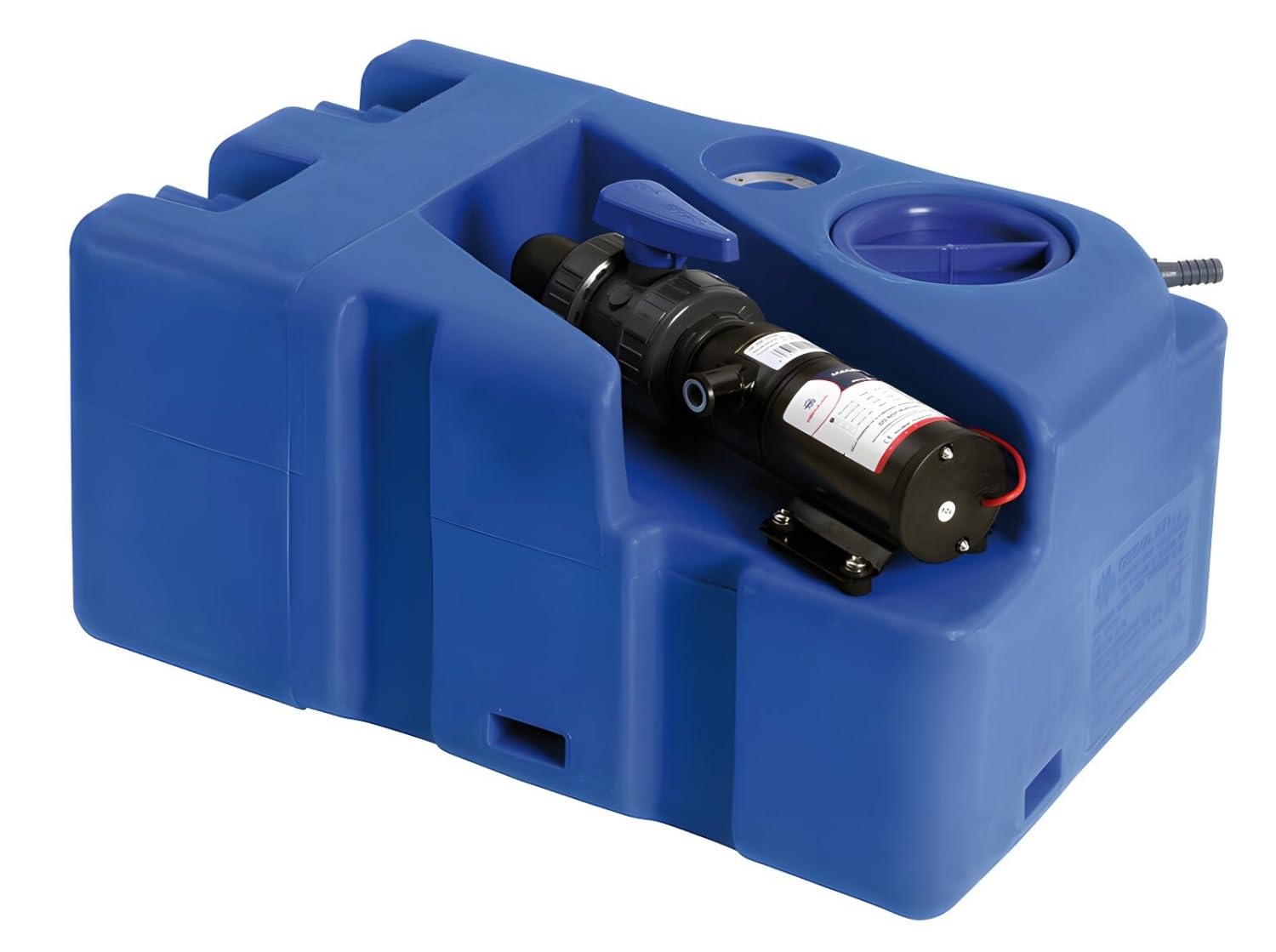 Abwassertank 50, 70, 91 l mit 12 V Pumpe, Schmutzwassertank Fäkalientank Schwarzwassertank Grauwassertank Bootstank Einbautank Tank für Boot, Wohnmobil, Wohnwagen, Camping...