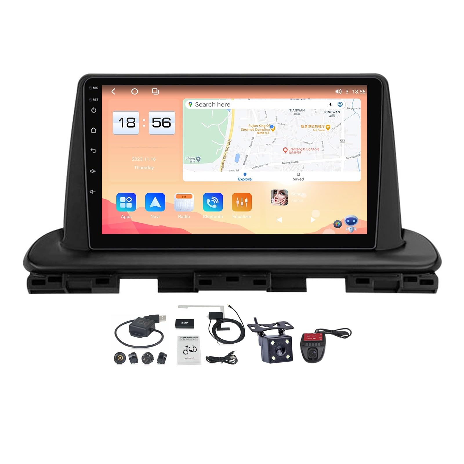 Autoradio GPS Bluetooth Kia Cerato 4 IV écran tactile 9 pouces Wi-Fi M200S