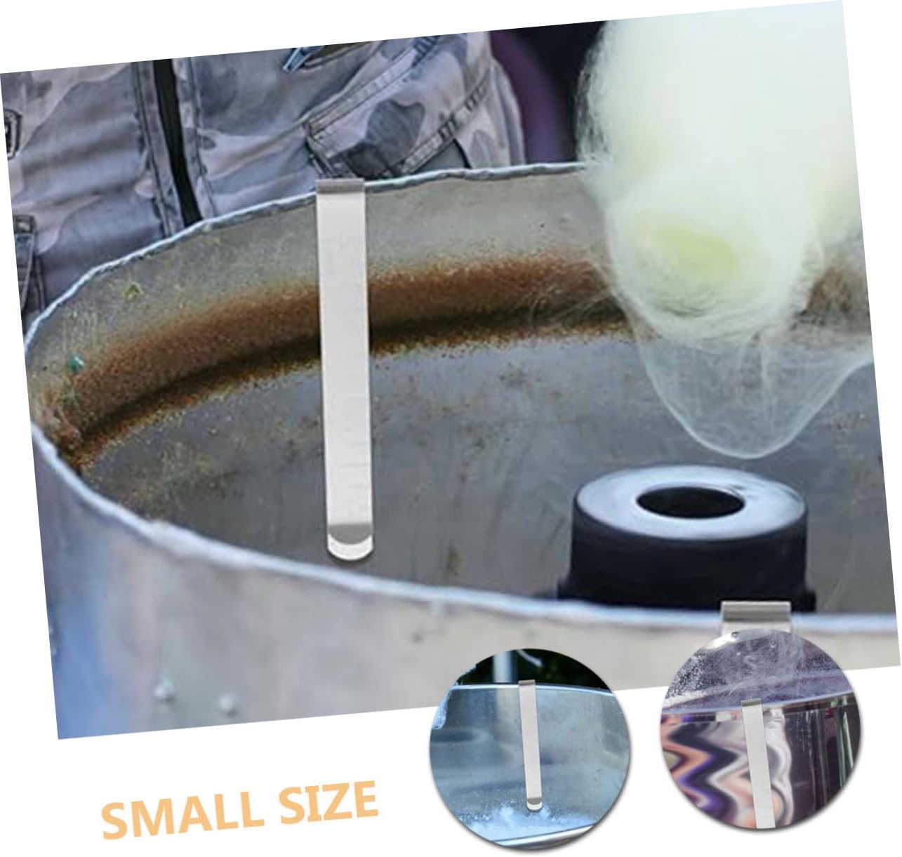 10pcs Cotton Candy Mesh Clip Stainless Steel Clamps for Outdoor Events