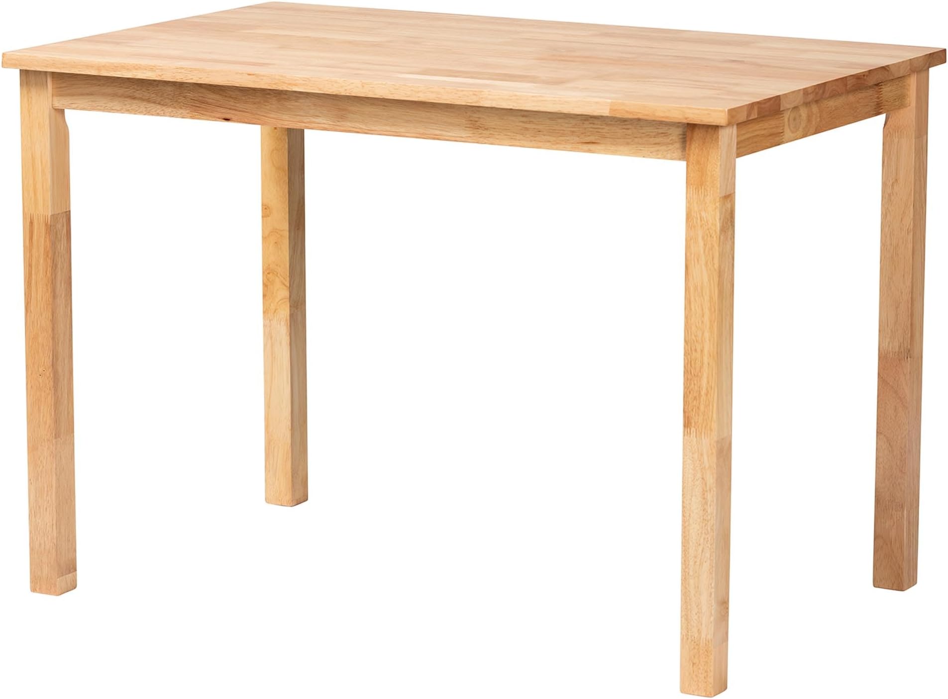 Baxton Studio Eveline Dining Table, One Size, Natural Brown