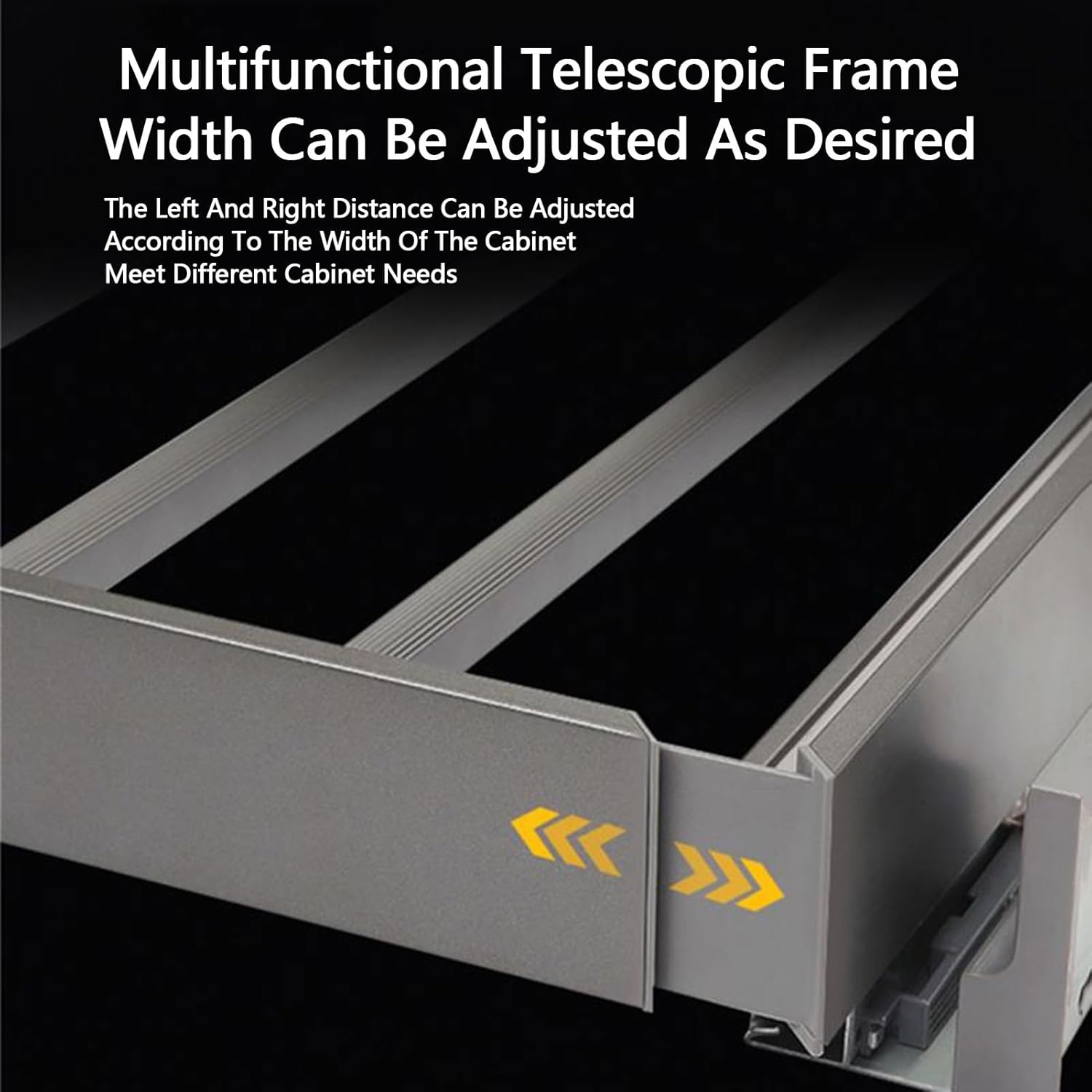 Pull-Out Trouser Rack Drawer & Invisible Drying Rack - Space-Saving Under-Cabinet Organizer, Built-in Closet Pull-Out Basket for Washing Machine (564-614mm)