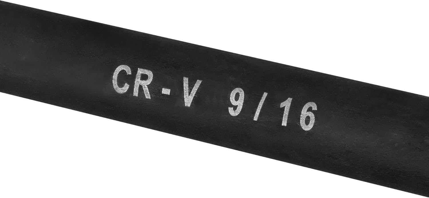 Performance Tool W9064 9 Pc. SAE Magnetic Nut Driver Bit Set, Chrome Vanadium Steel, Black Phosphate Coating, 1/4-in. Drive, Includes Storage Rail