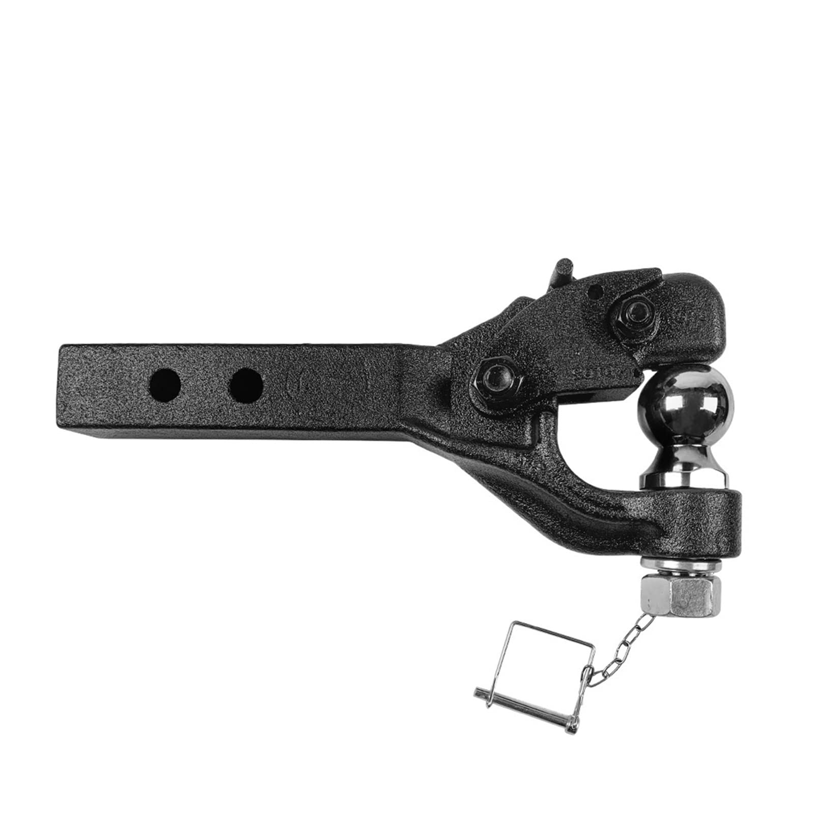 Zaczep przyczepy, Ciężki Czapka 8 ton 2 Calowy piłka Długi Shank 2-dołkowy Combo Pintle Hak Receiver Holowanie 4WD. Części przyczepy ciężarówki