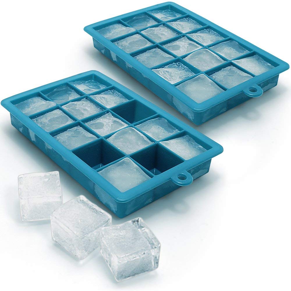 Silicone Flexible Ice Cube Tray, Ice Cube Molds, Stackable Flexible, Multi Colour (15 Ice Cube Tray(1 Pack)) — Amazon image 9