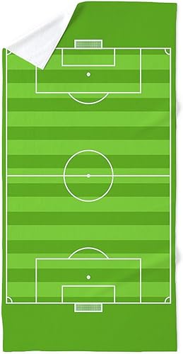 CafePress – Campo de Fútbol – Toalla de playa de gran tamaño, 30"x60" toalla suave con diseño único