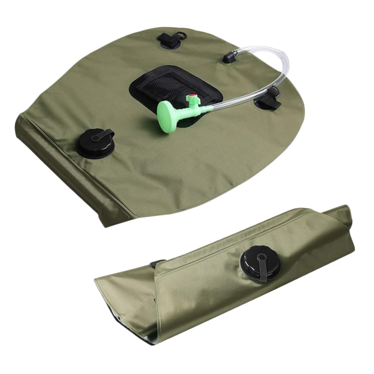 SUPVOX 20l Camping Shower Bag Solar Hiking Portable Outdoor Shower Kit Head Temperature Display