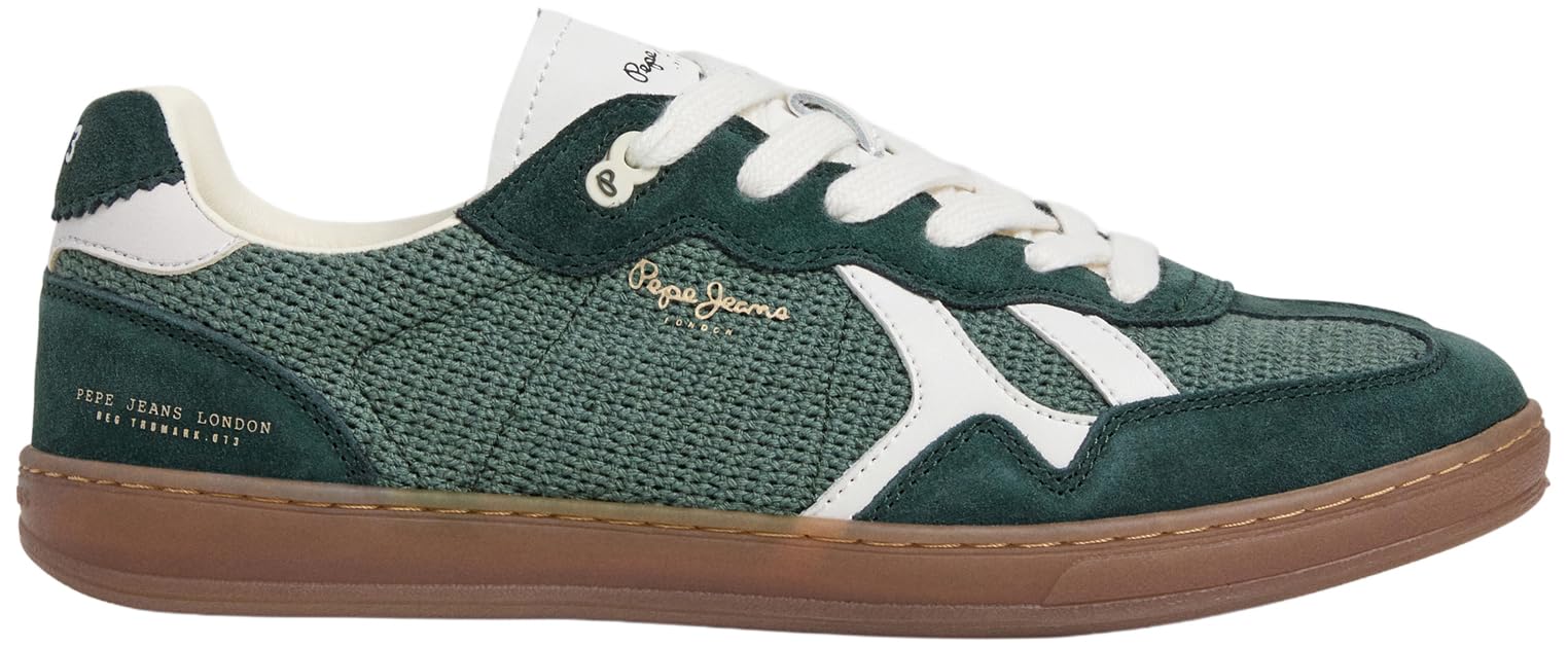 Pepe Jeans Men's Ball Natural M Sneak, Green (Vintage Green), 8 UK