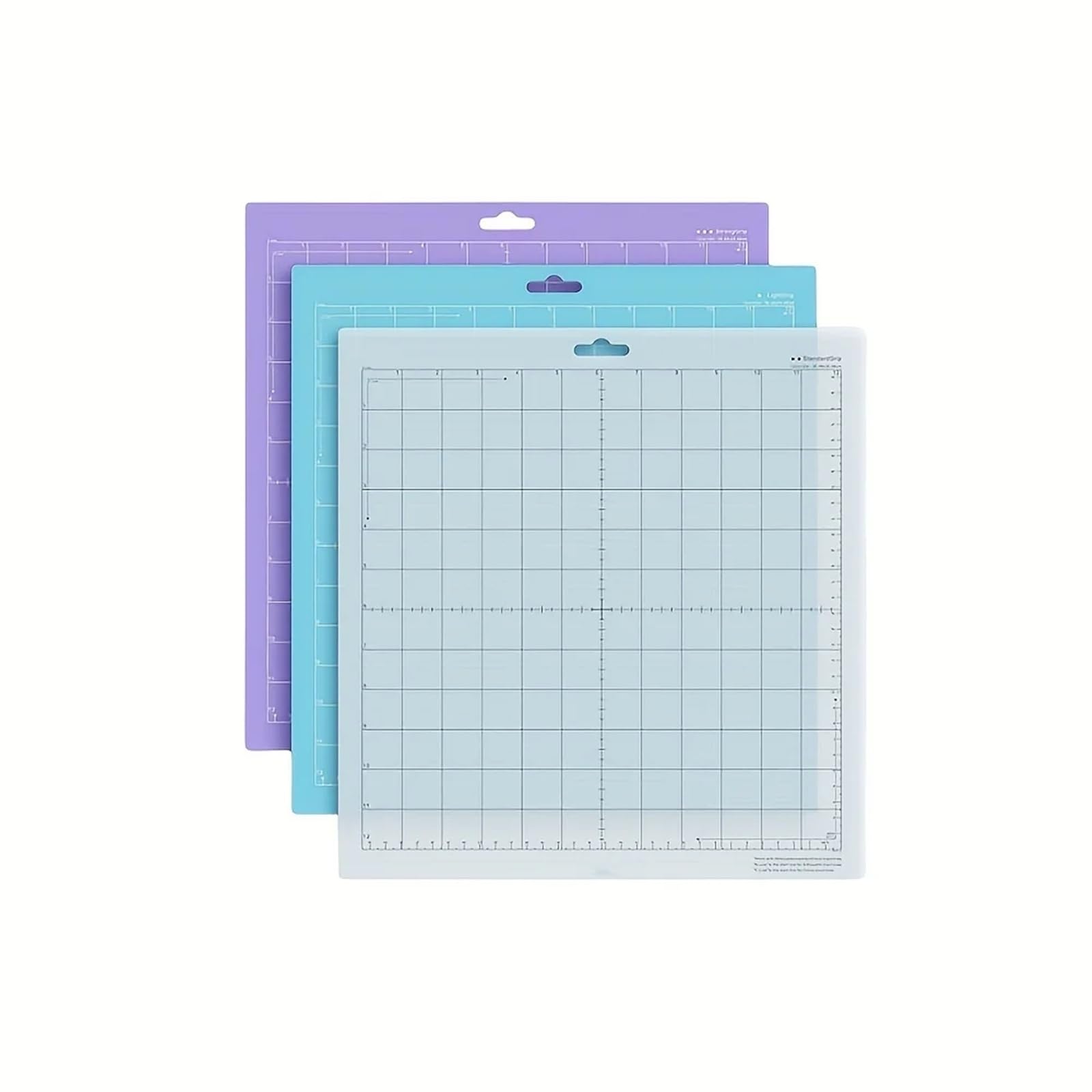 Schneidematte Klebende Schneidematte for 4/3/2/1,12 x Zoll Vinyl (leichter Griff, Standard, starker Griff) Büro(3pcs-3colors)