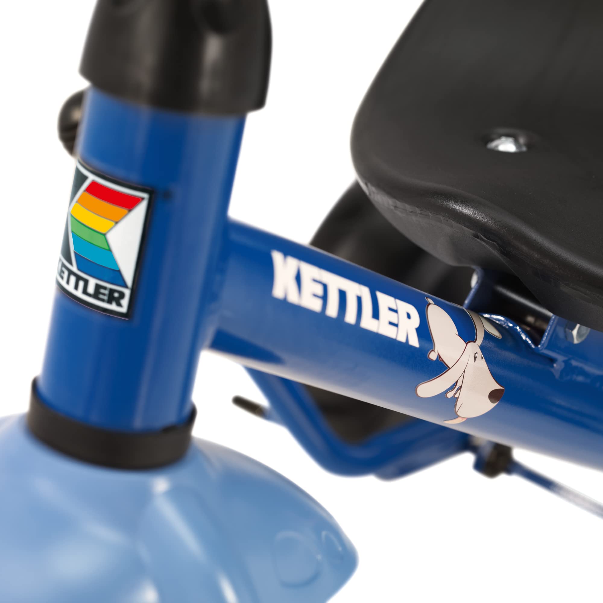 Kettler Funtrike Waldi - das coole Dreirad mit Schiebestange - Kinderdreirad für Kinder ab 2 Jahren - stabiles Kinderfahrzeug inkl. kippbarer Sandschale - blau