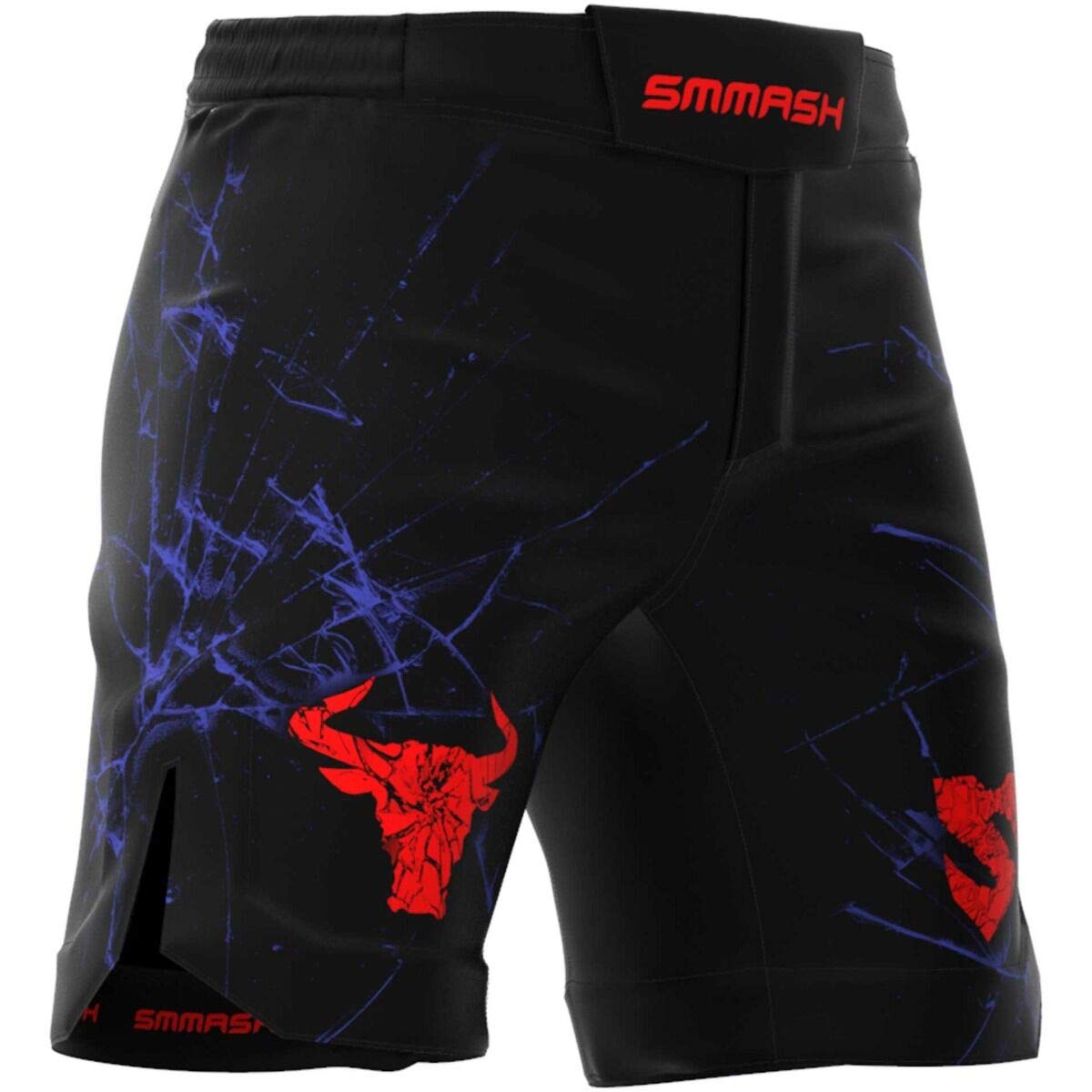 SMMASH MMA Shorts Herren Thaibox Muay Thai Hose Boxhose Sporthose Trainingsshorts Atmungsaktiv Kletterverschluss Abriebfest Ultraleicht