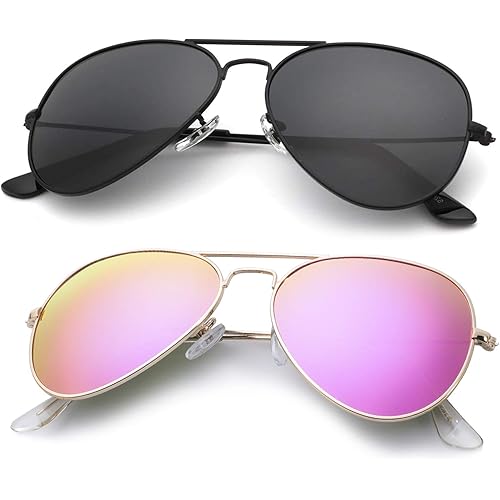 KALIYADI Classic Aviator Sunglasses for Men Women Driving Sun glasses Polarized Lens UV Blocking