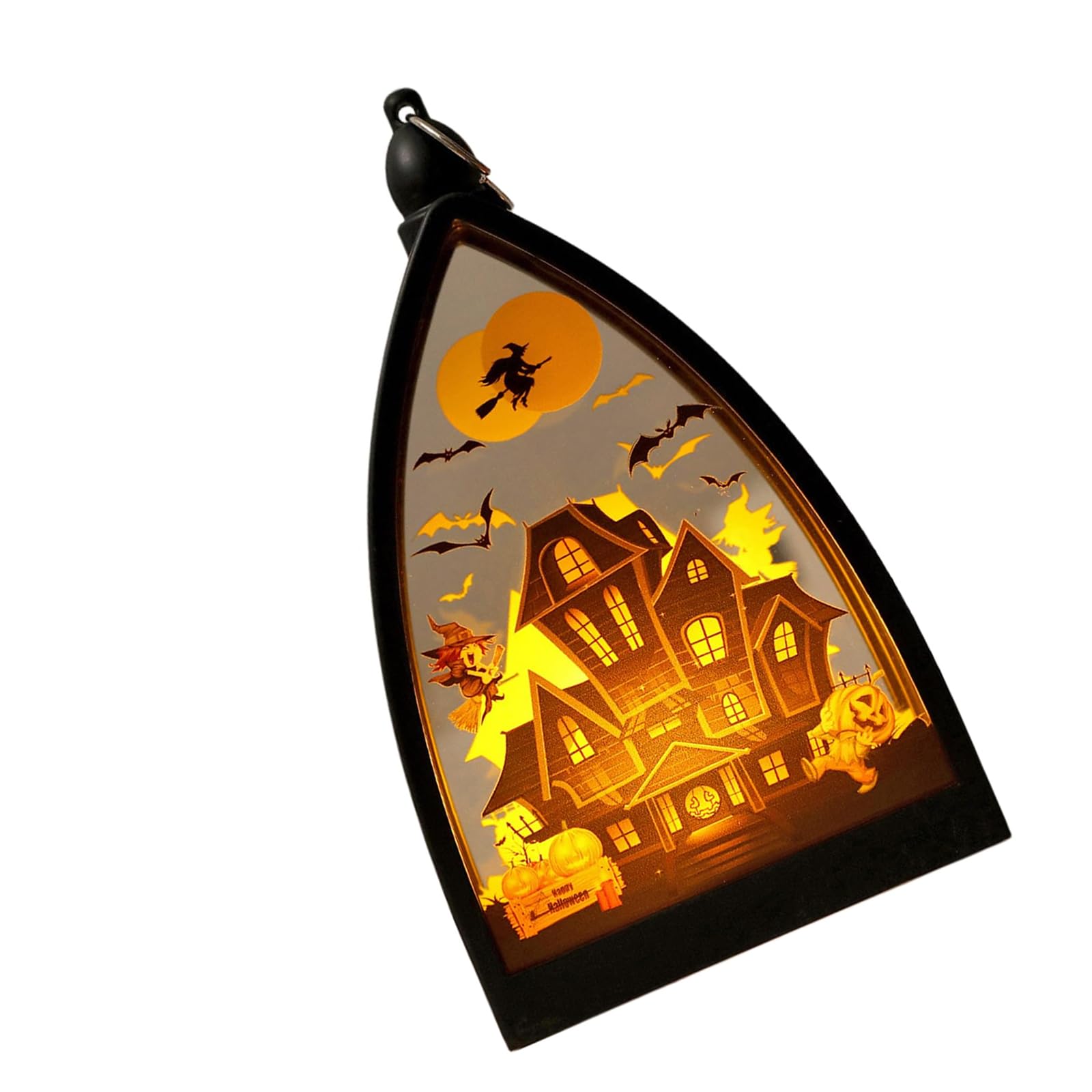 YWLUUOO Multiple Scene Halloween Light Decoration Impermeable Polystyrene Substance Stable Placement Eerie Celebratory Mood Electronic Halloween Lamp with Fluttering Radiances