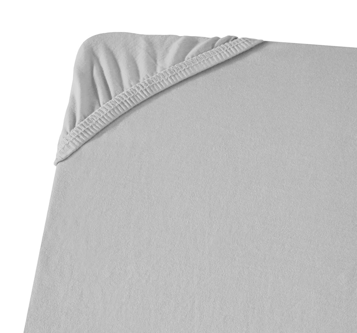 Carpe Sonno Warmes Biber Spannbettlaken 140x200cm Grau [Made in Germany] 15 bis 25cm Steghöhe - mit Gummizug | Flanell Bettlaken | Winter Spannbetttücher flauschig | Biber Bettlaken Dicker Stoff