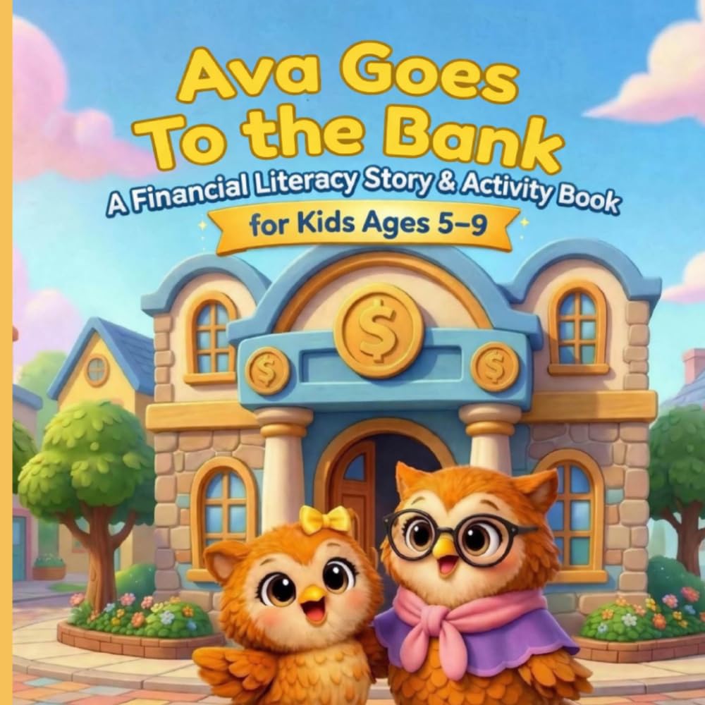 Ava Goes To The Bank: A Financial Literacy Story & Activity Book for Kids Ages 5–9