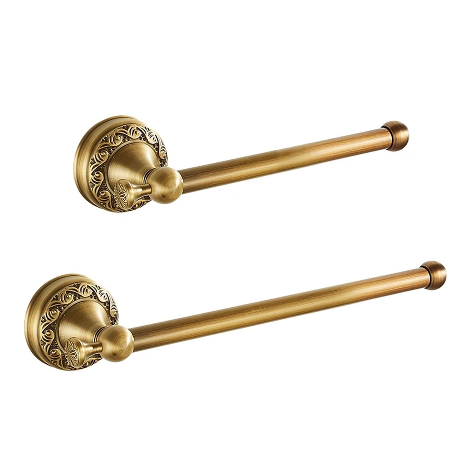 Toilet Roll Holder Wall Mounted, Brushed Brass Toilet Paper Holder Wall Mounted 2pcs(Color2)
