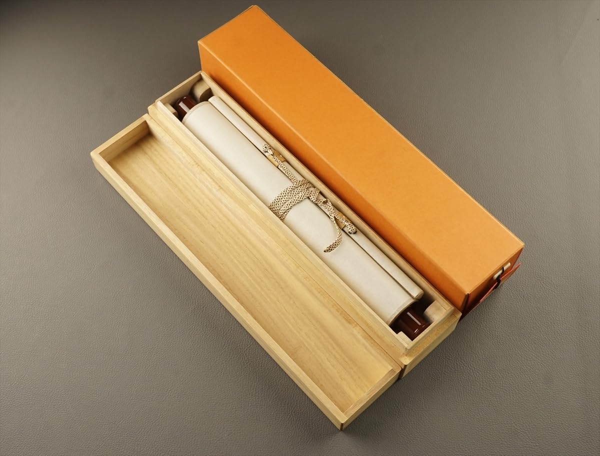 Amazon.co.jp: 大徳寺派長興寺森田慈範掬水月在手一行書紙本d651箱