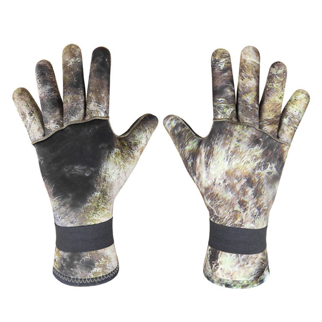 LANGWEI Guantes De Neopreno De 3 Mm, Guantes De Neopreno con Gránulos De Goma, Guantes De Buceo Térmicos Flexibles para Esnórquel, Remo, Surf, Kayak, Pesca