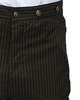 Historical Emporium Men's High Waist Ferndale Cotton Striped