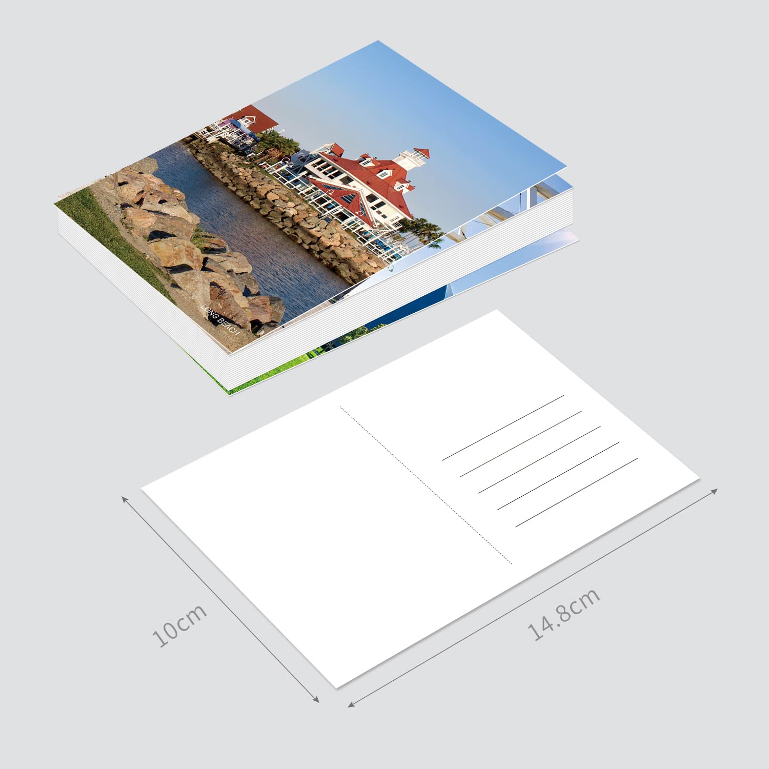 Vintage Long Beach California Postcard Set - 20 Travel Themed Cards For Mailing & Collecting