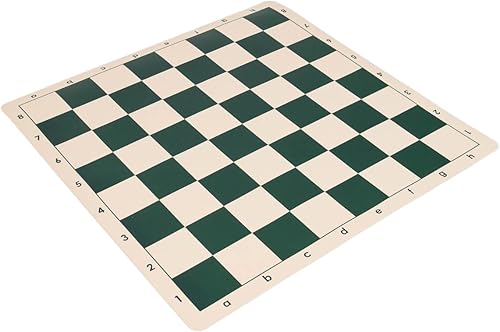 Wholesale Chess Tablero de ajedrez enrollable de silicona de 20" - Verde bosque