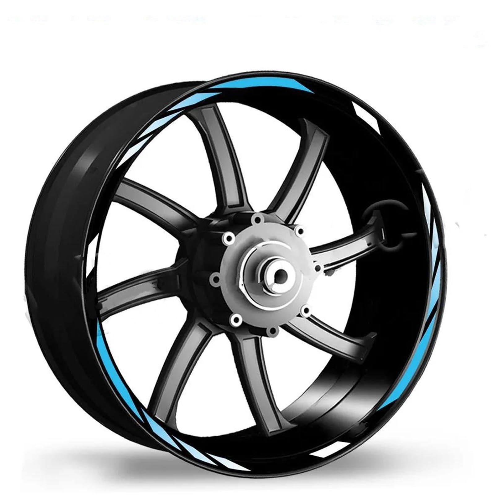 Decal Fitting Motorcycle Wheel Sticker 17 Rim Stripe Decal Accessories for CFmoto for 400NK 400GT 650NK for 650GT for 650MT(Style 1)