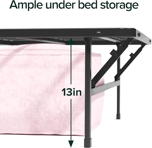 Miniatura 2 de ZINUS SmartBase Base - Base de colchón con cabecera tapizada, plataforma de metal de 14 pulgadas, marco de acero resistente, marco de acero