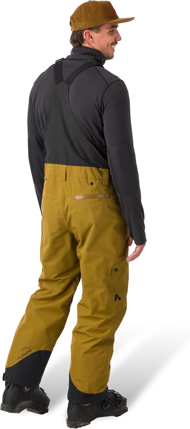 Flylow Men's Snowman Bib - Insulated Waterproof Breathable Ski & Snowboard Pants - Image 4