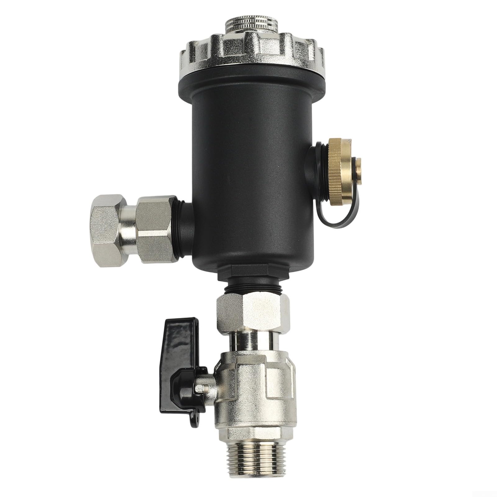 Filtro magnético DN20, rosca exterior de 3/4 pulgadas, para calefacción por suelo radiante y calderas, eliminación de barro con anillo magnético extraíble, colador de acero inoxidable, válvula de