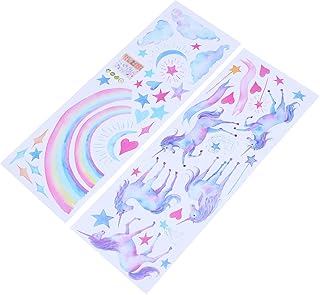 CHILDWEET 1 conjunto de adesivos de parede de unicórnio De Bautizo para Niño Adesivos de animais para crianças meninas presentes arco-íris adesivos de parede animais adesivo de parede unicórnio casca e adesivo unicórnio parede bebê