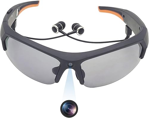 KONLEYA Bluetooth Camera Sunglasses for Men HD 1080P Video Recorder Camera with UV Protection Polarized Lens for Driving Riding Fishing and Outdoor