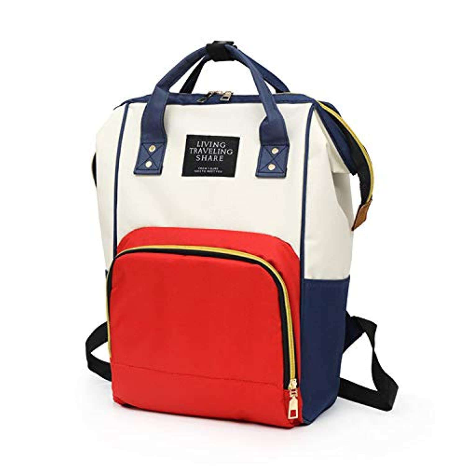 Multifunction Use for Travel Backpack, Large Capacity Fashion Waterproof Mummy Diaper Bag with Back Hide Pocket.