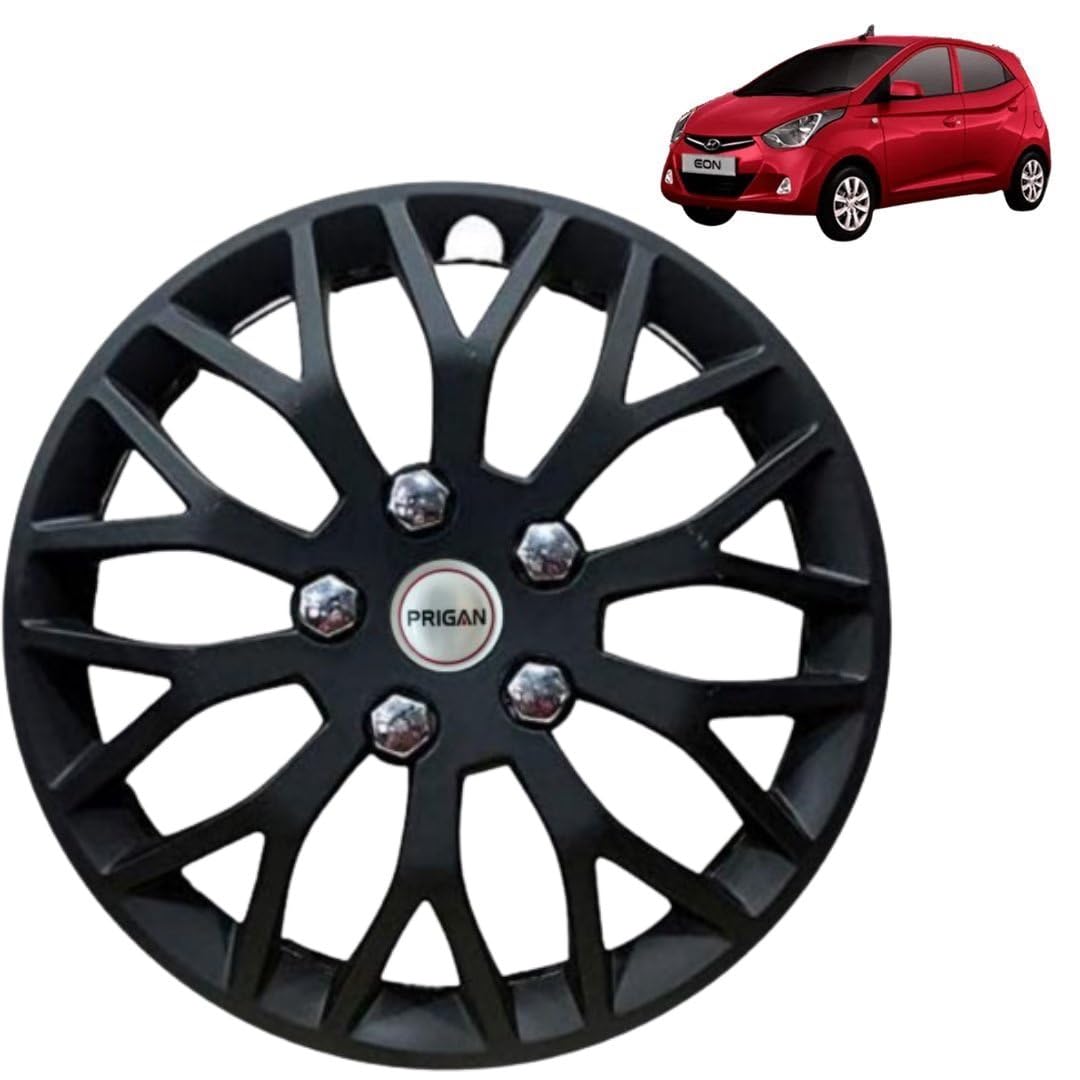 Prigan Wheel Cover for Hyundai EON 12 Inch Black Wheel Cap (Available in 12,13,14 Inch) (Set of 4 Pcs) (Press Fitting) Model- Begin Black-12-image-25