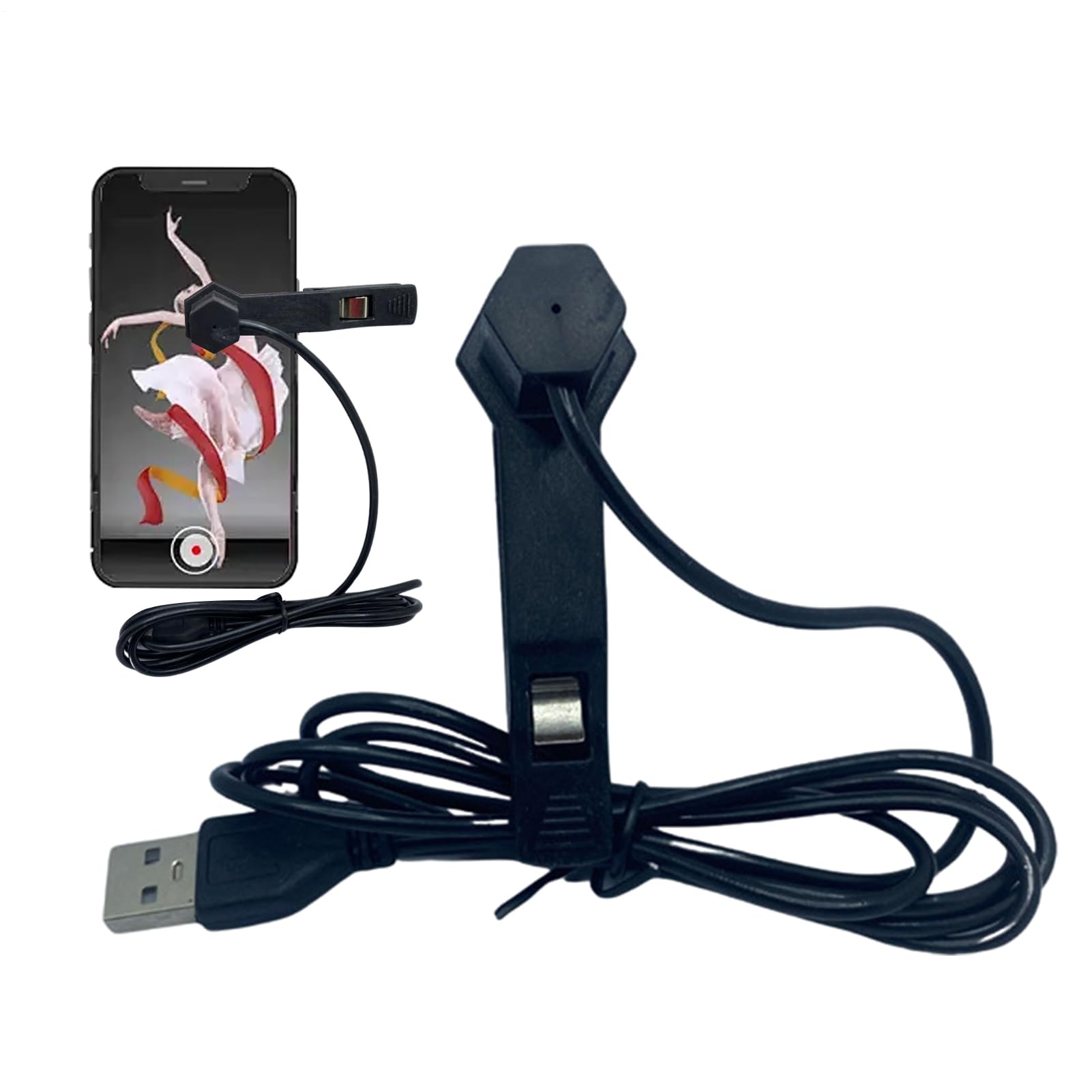 Clicker automatique | Tapper d'écran | Appareil d'écran de téléphone | Clicker automatique d'écran | Clicker de vitesse USB pour téléphone Apps Video Streaming Gadget Fast Click Simulation Finger