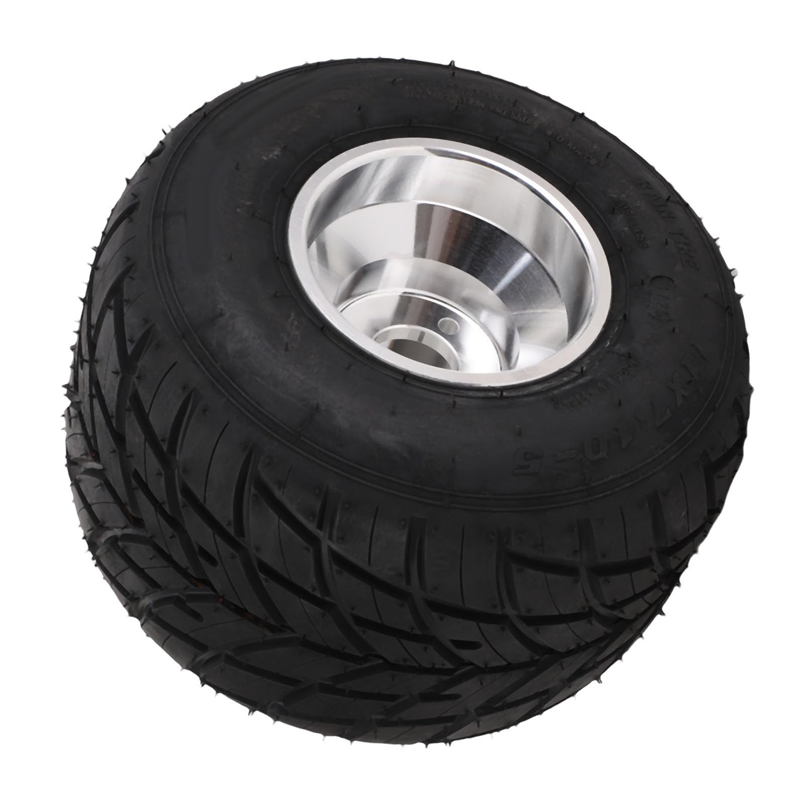 SIXRUN Conjunto de Llanta de Rueda de la Rueda de 11x7.10-5 Diseño de Perfil bajo Sólido 3 PR 5 Pulgadas 3 Perno de 50 Mm Espaciado para ATV UTV SXS Side by Side Go Kart