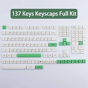 Amazon.co.jp: Hyekit PBT キーキャップ 137キー アボカドミルク