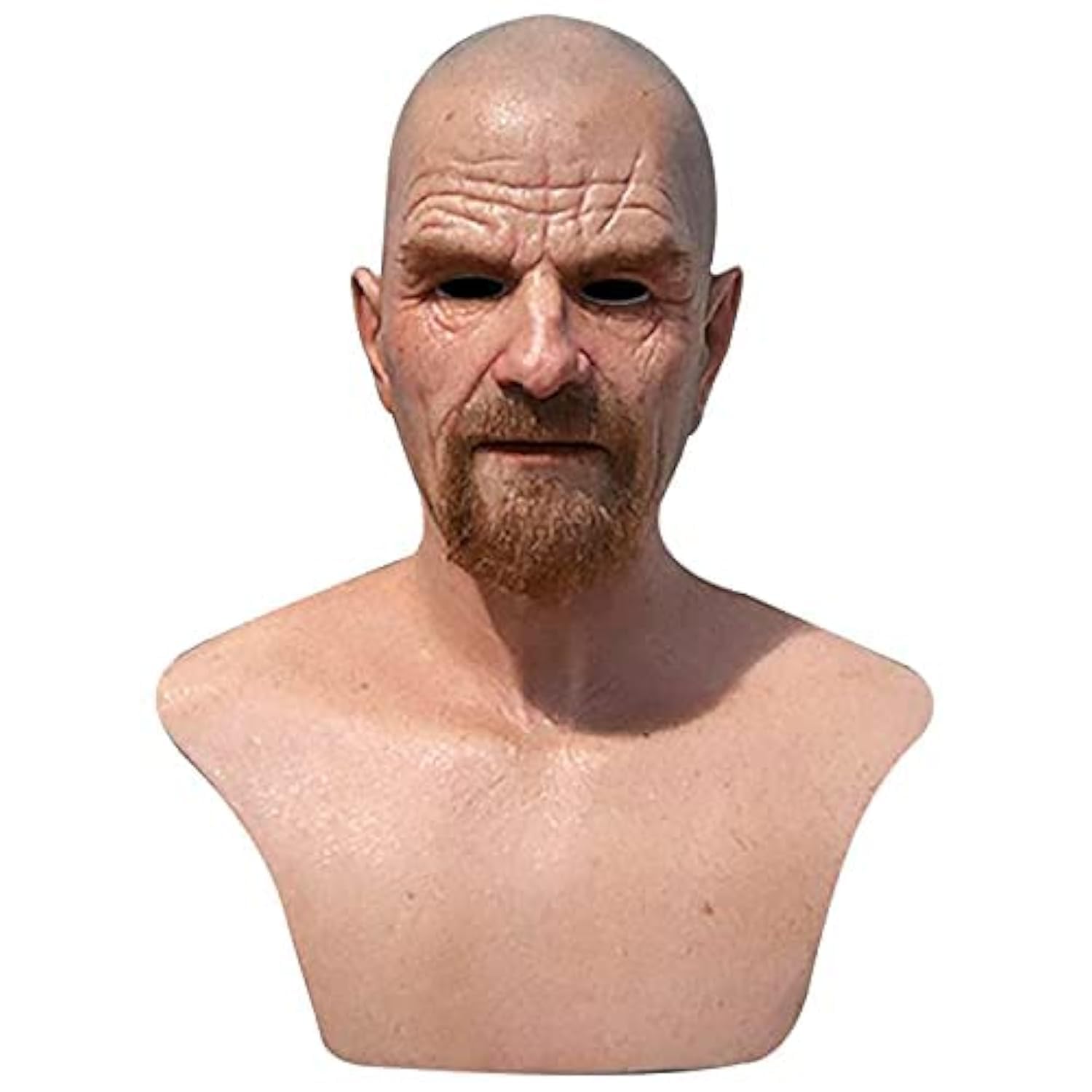 Realistic Old Man Mask Wrinkle Human Face Mask Halloween Cospay Prop Adult