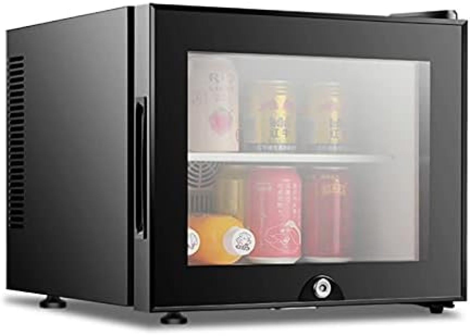 前面ガラスの小さめ冷蔵庫！ Amazon | ミニ冷蔵庫ガラスドアソーダビールワインステンレス鋼低