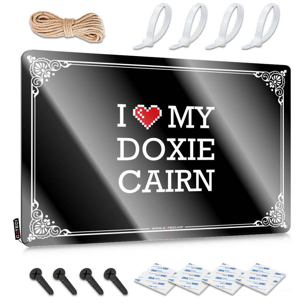 Matal Sign Designer Classy I Love My Doxie Cairn For Western Bar - Home Customizable(30X40CM)