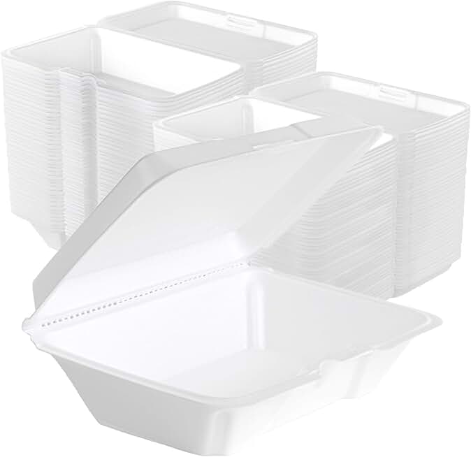 styrofoam containers with lids