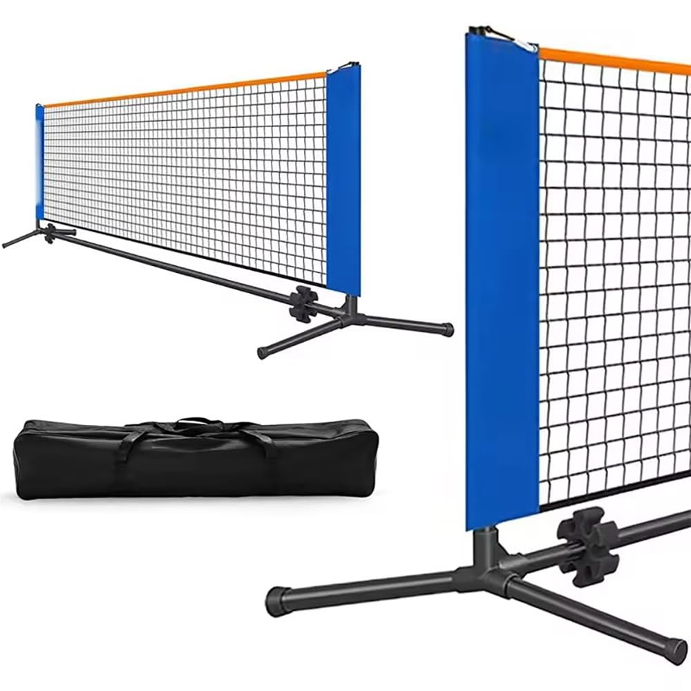 Red Voleibol,Altura Ajustable hasta 5,1 Metros, con Bolsa Portátil, Fácil De Instalar y Desmontar, Adecuado para Diversos Entornos, Ideal para Deportes como Tenis, Pickleball y Voleibol.