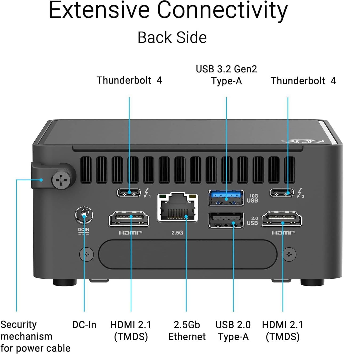 ASUS NUC 13Pro Business Mini Desktop, Intel 13th Gen i5 Processor(8Core, 12Threads with Up to 4.6GHz), 16GB RAM, 256GB PCIe SSD, Ultra-Quiet Design, Space-Saving, Wi-Fi 6E, USB-C, Windows 11