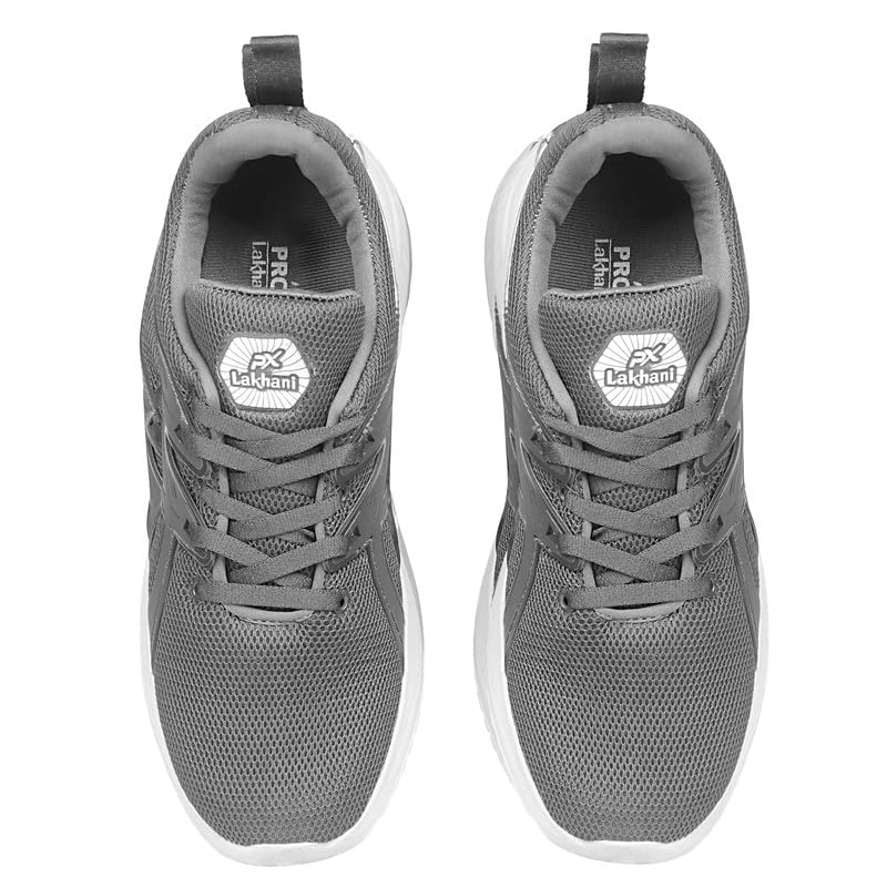 Image of Lakhani Aayushman Men's Sports Shoes with Supreme Comfort Cushioned Insole | Running Walking, Gym Training Jogging Athletics| Comfortable & Stylish| Casual & Lightweight | Lace-Up Shoes Gent's Boy's