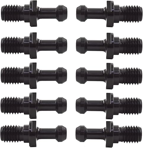 Miniatura 6 de kimllier 10 piezas CAT40 45 grados 0.589 pulgadas revestido de óxido negro perilla de retención