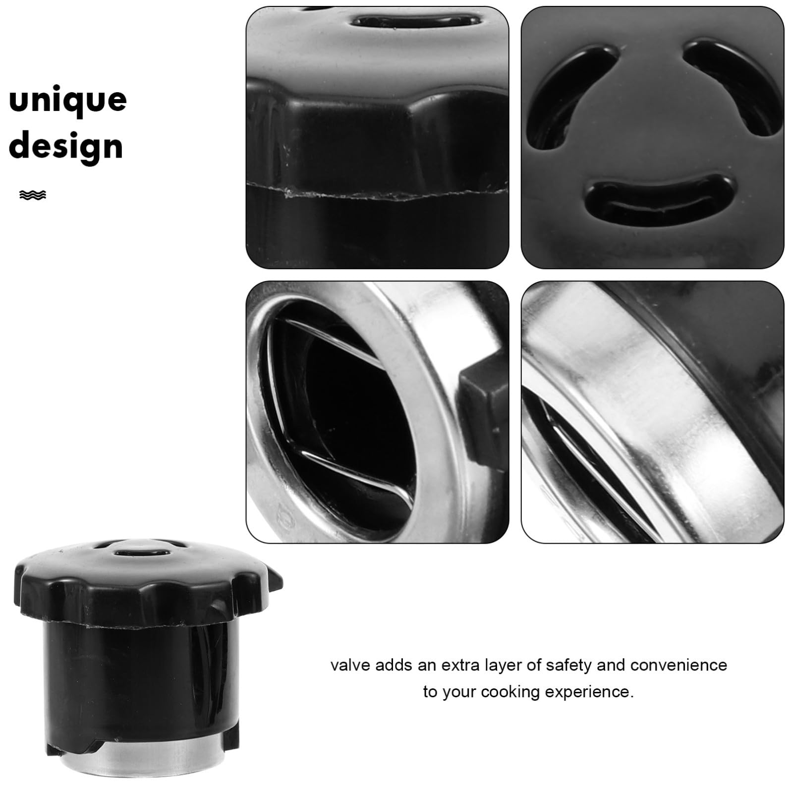 BESTonZON 8 Pièces Soupapes De Sécurité De Dégonflage Soupape D'Échappement pour Autocuiseur Vannes D'Autocuiseur De Cuisine Valve À Poignée en Plastique Pièces De Rechange pour Autocuiseur