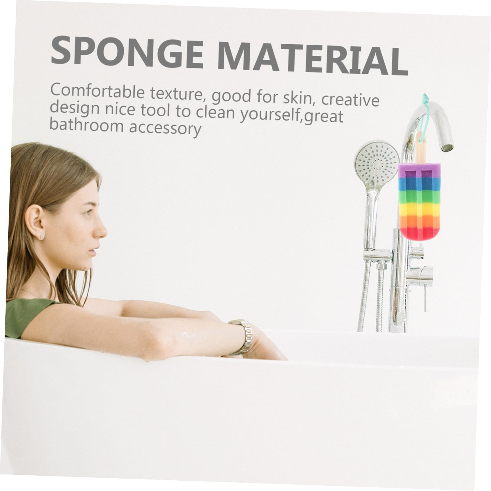 Spugna da Bagno Esfoliante 6 Pezzi in Spugna per Bagno
