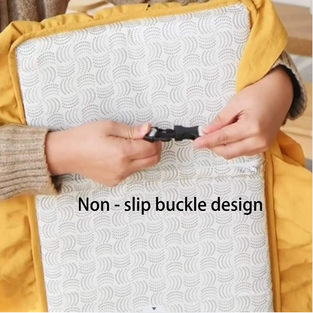 Xpnit - Cuscino per panca da giardino a 2 3 posti, impermeabile, per interni ed esterni, giardino, patio, altalena (100 x 30 x 5 cm, giallo