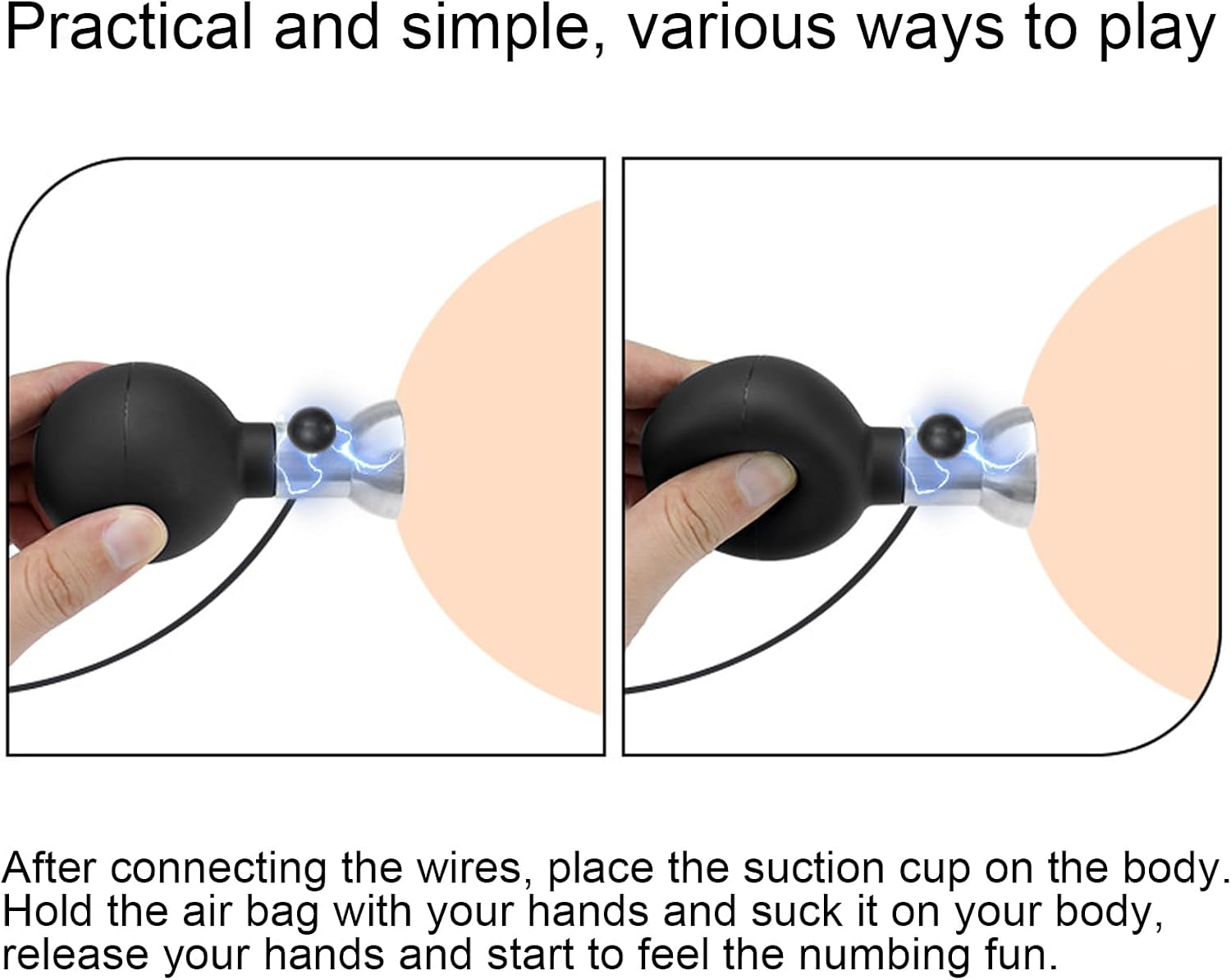 MFMYEE Electric Breast Clamp Suction Cup, Role Play Kit SM Adult Sex Toy