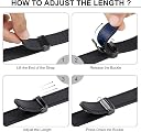 UniqTry Magnetic Leather Bands Compatible with Apple Watch 41mm 40mm 38mm | Genuine Leather with Magnetic Buckle for iWatch Ultra 2 Ultra SE Series 10 9 8 7 5 4 3-Blue gallery image